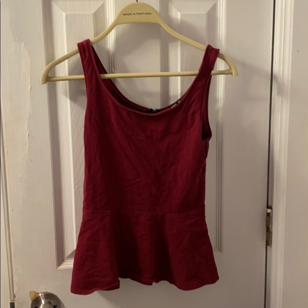 Maroon express tank top